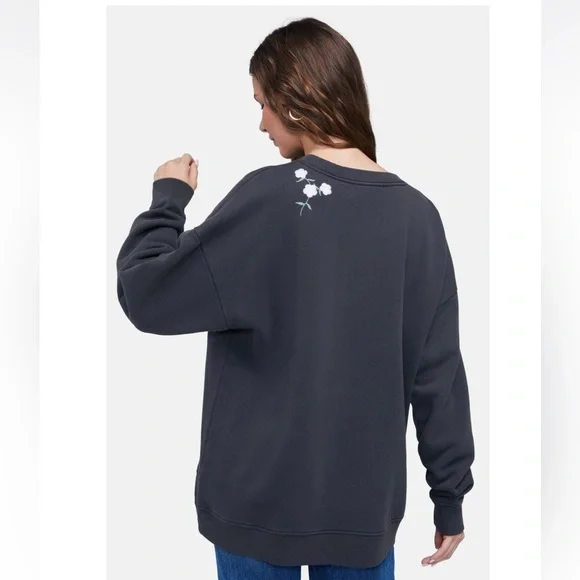 NEW Wildfox Dirty Martini Roadtrip Sweatshirt | Pirate Black Small - Picture 3 of 10